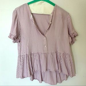 Striped Madewell Blouse